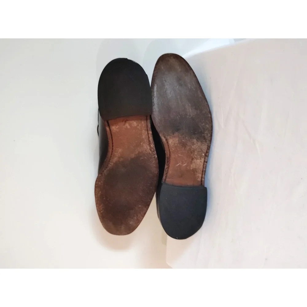 Allen Edmonds LaSalle Men 10.5D Black Leather Plain Toe Oxford Dress Shoes USA